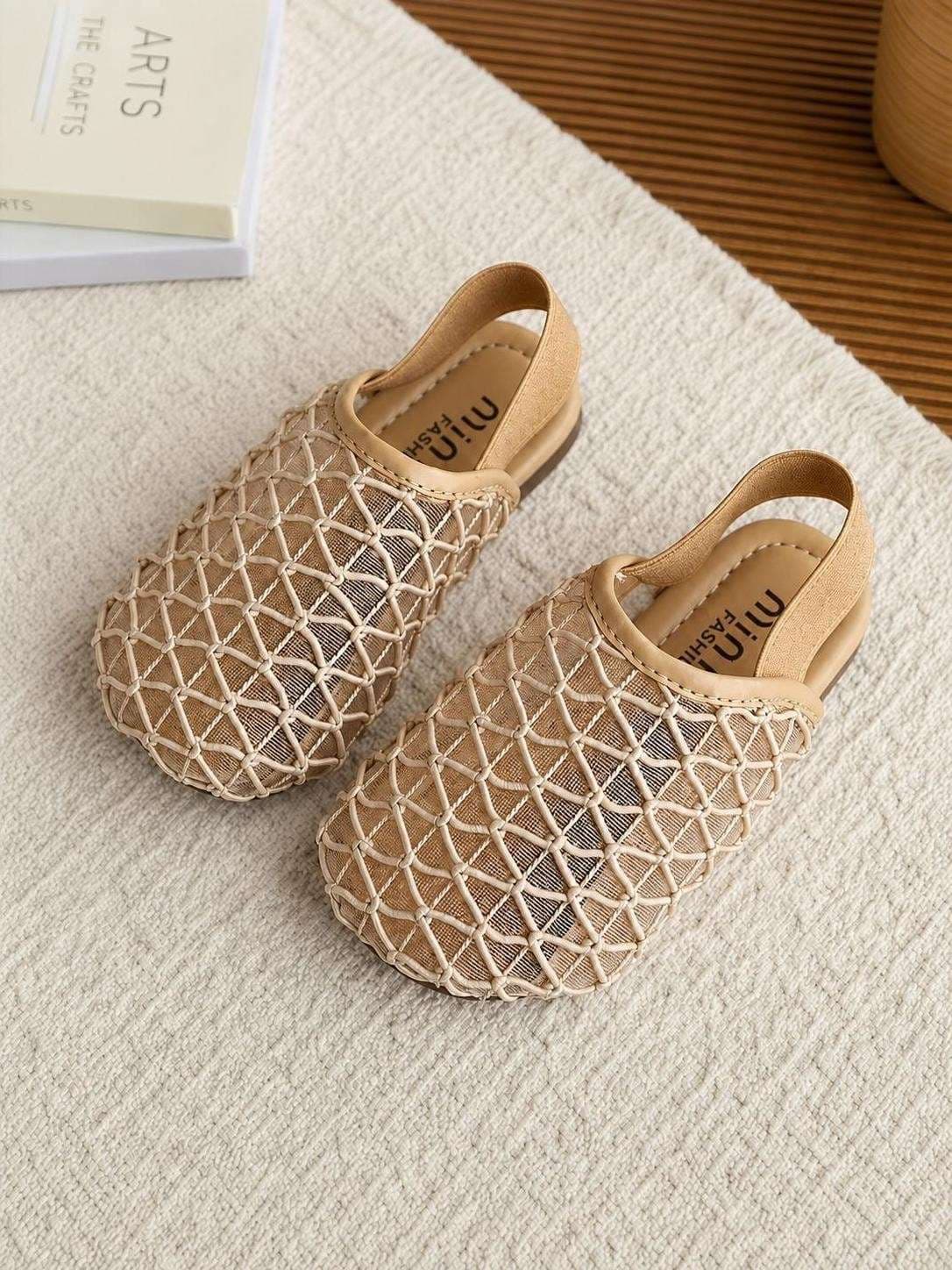 Woven Mesh Clog Sandals